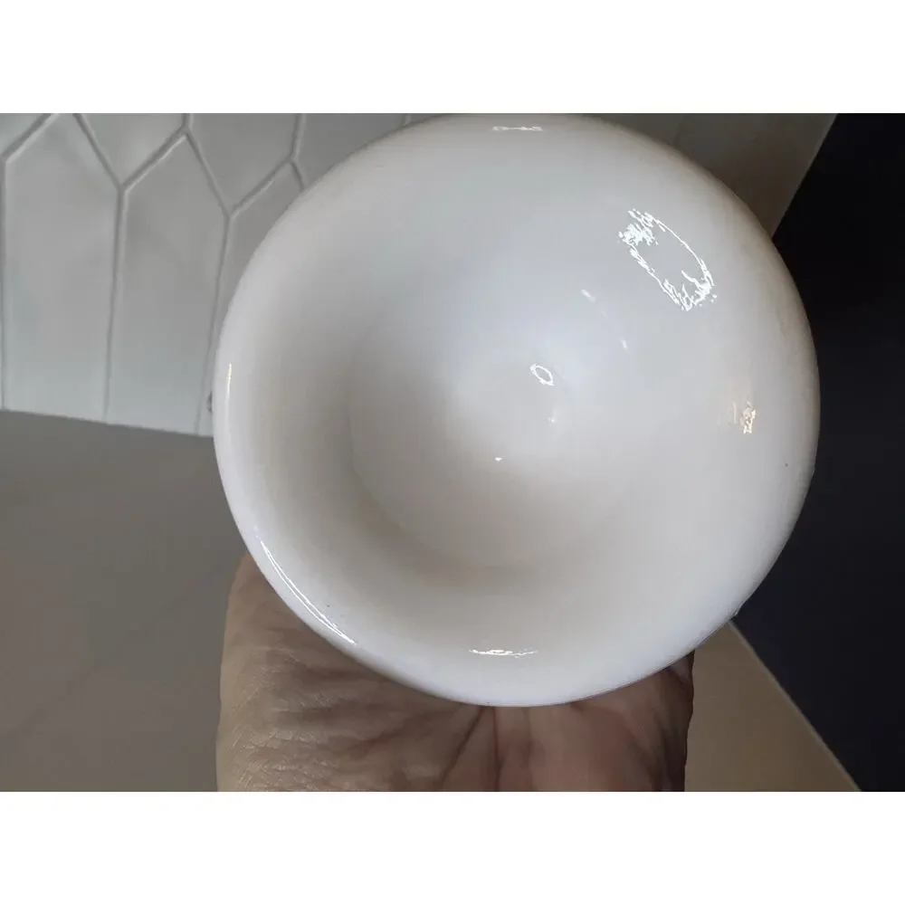Fenton Silver Crest Milk Glass Bowl 8” Ruffled Edge Centerpiece Vintage Dish USA
